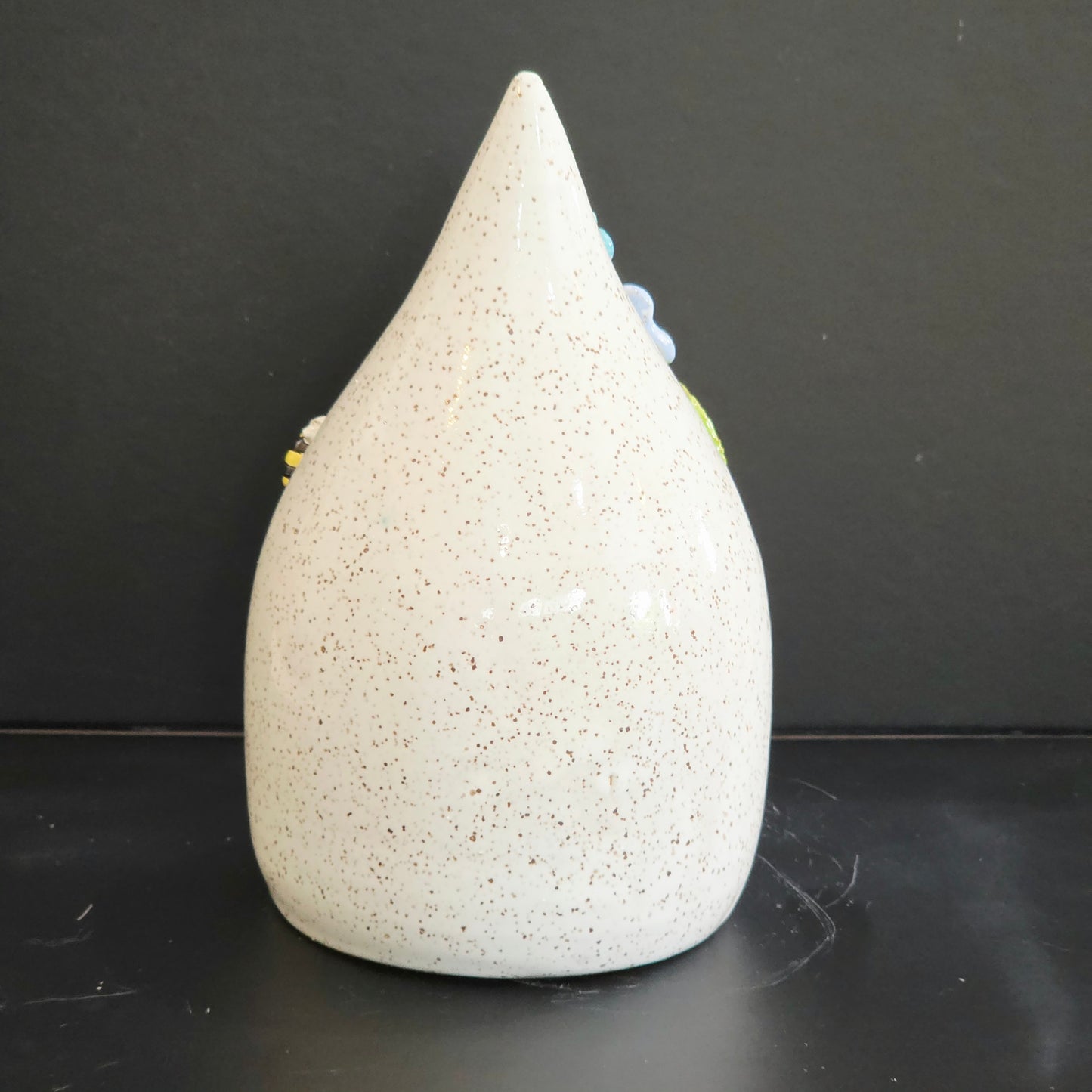 #27 Handmade stoneware small Ghost luminary 6.5