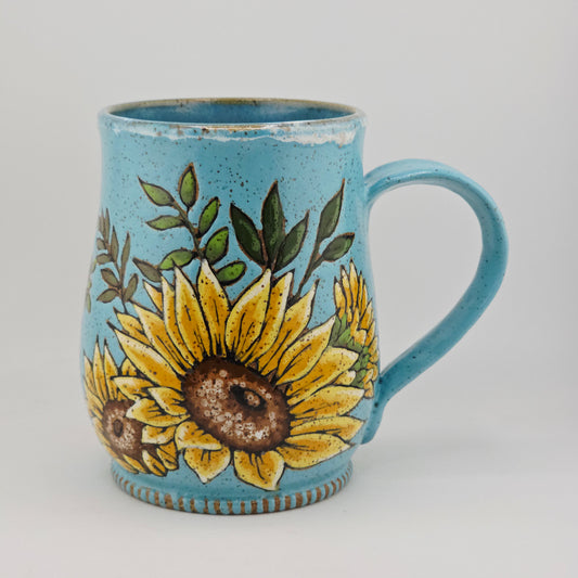 #13 Handmade stoneware mug 17oz