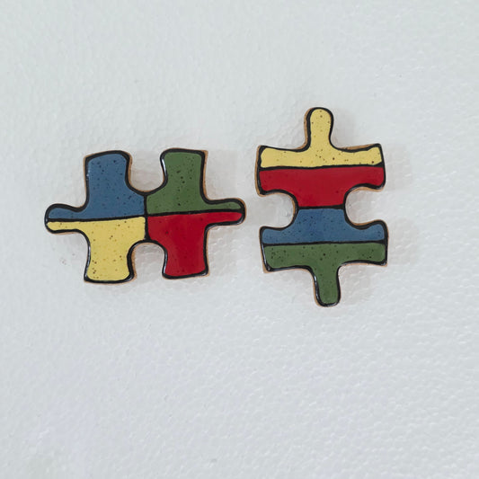 Handmade stoneware magnets *Shipping included
