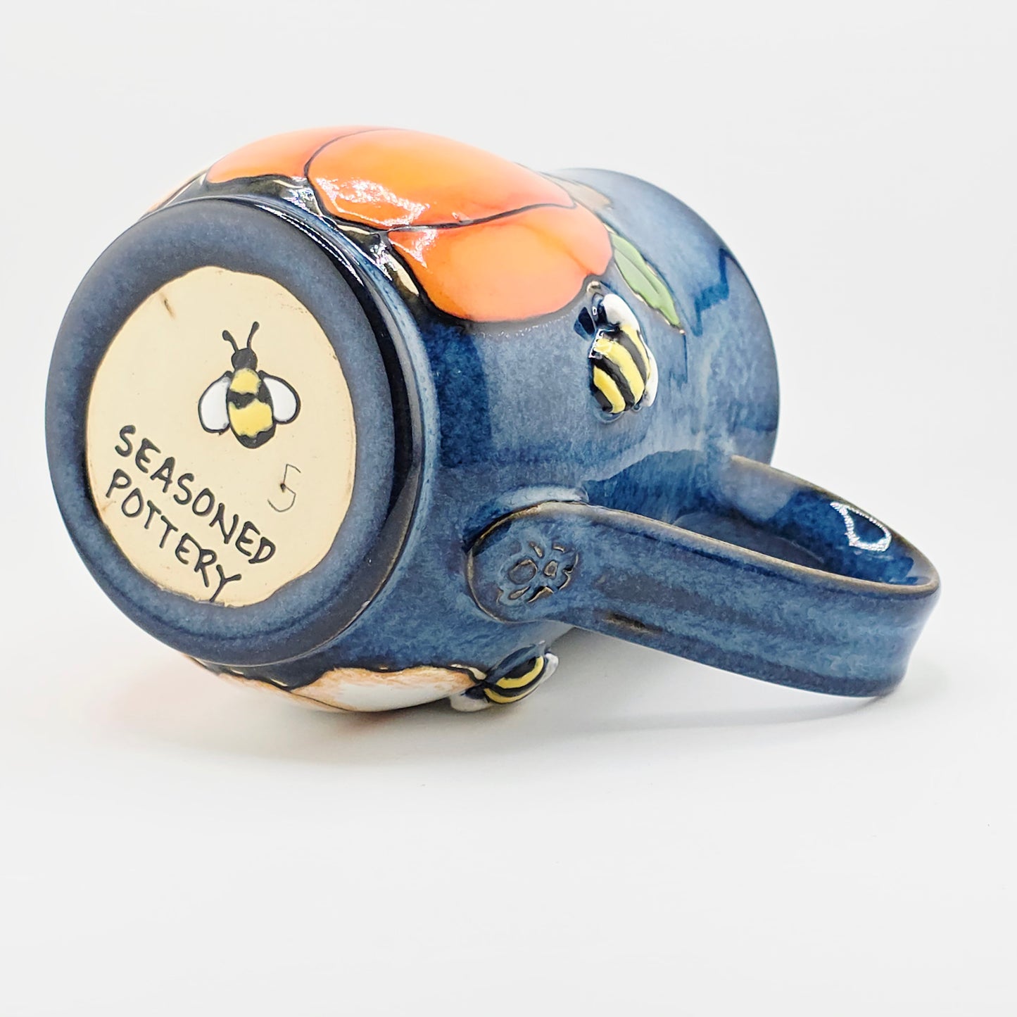 #05 Handmade stoneware mug 16-17 oz