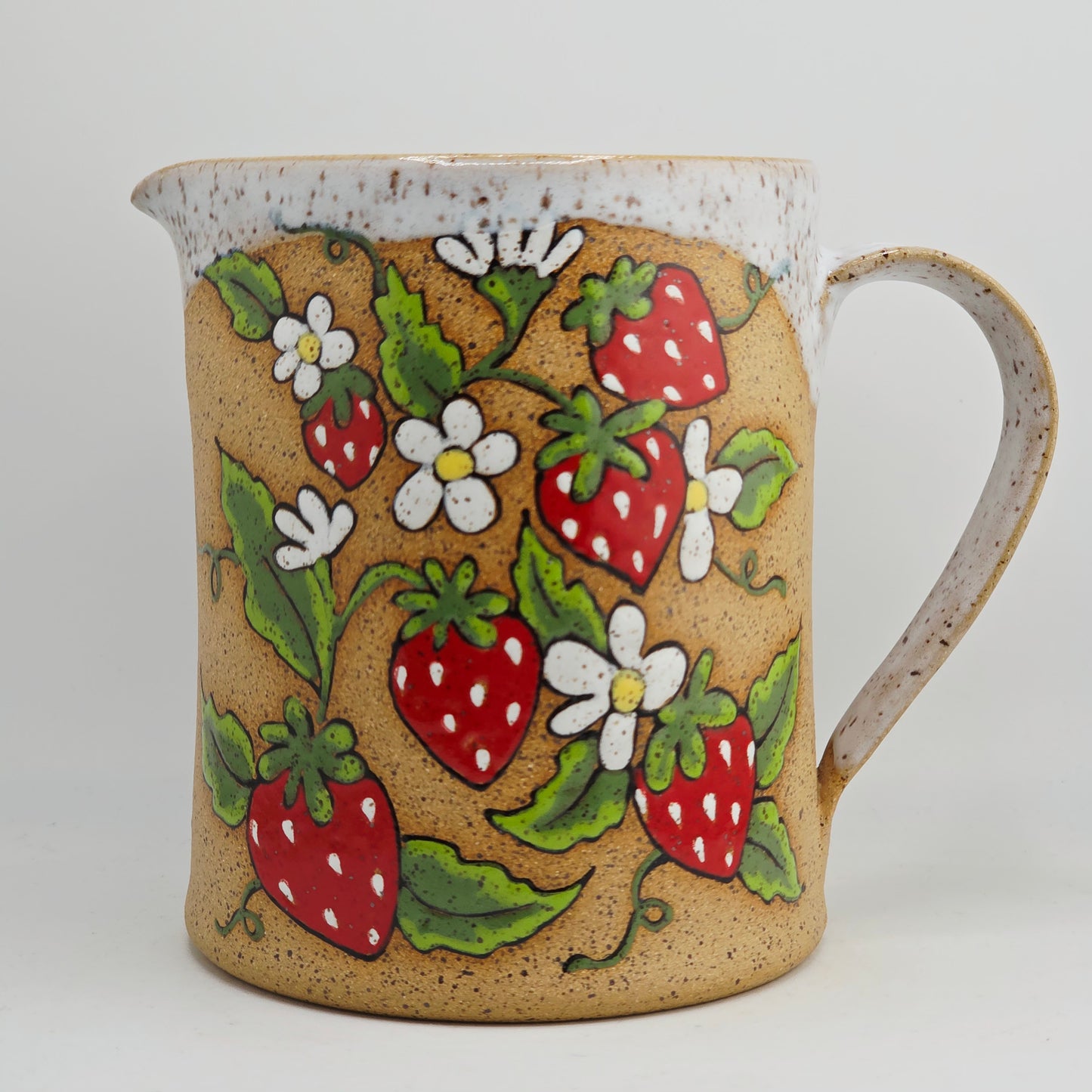 #32 Handmade stoneware Pitcher 5x5