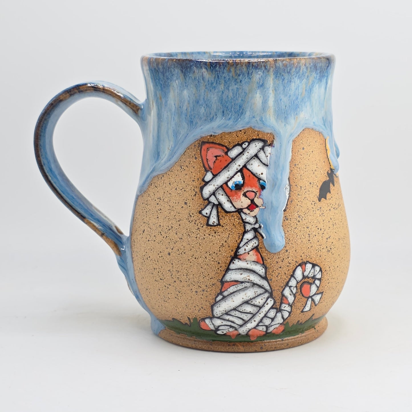 #27 Handmade stoneware Mug *discounted drips