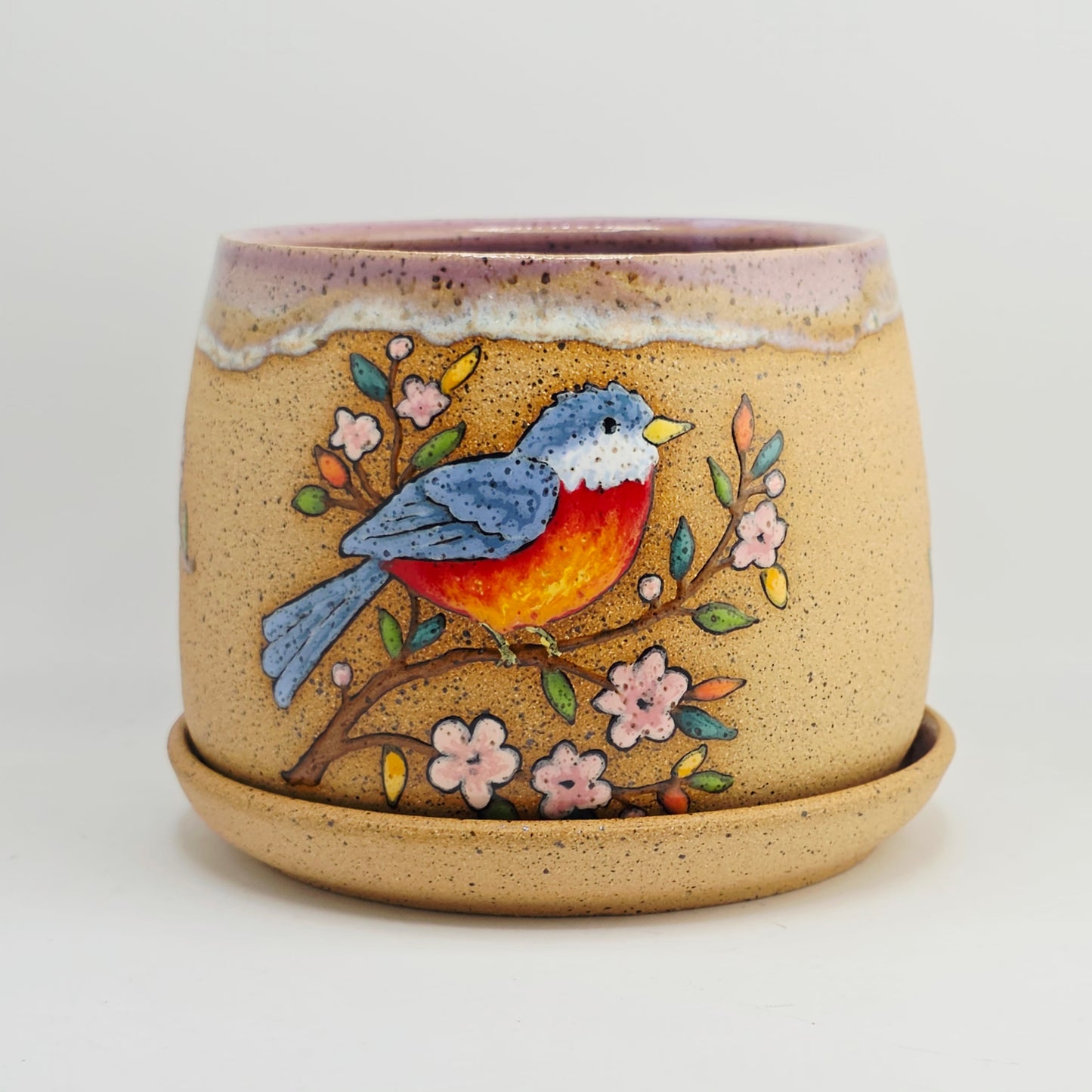 #30 Handmade stoneware Planter 4.5x6