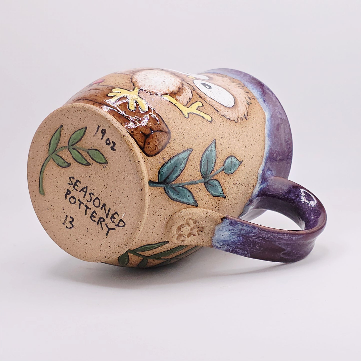 #13 Handmade stoneware Mug 19oz
