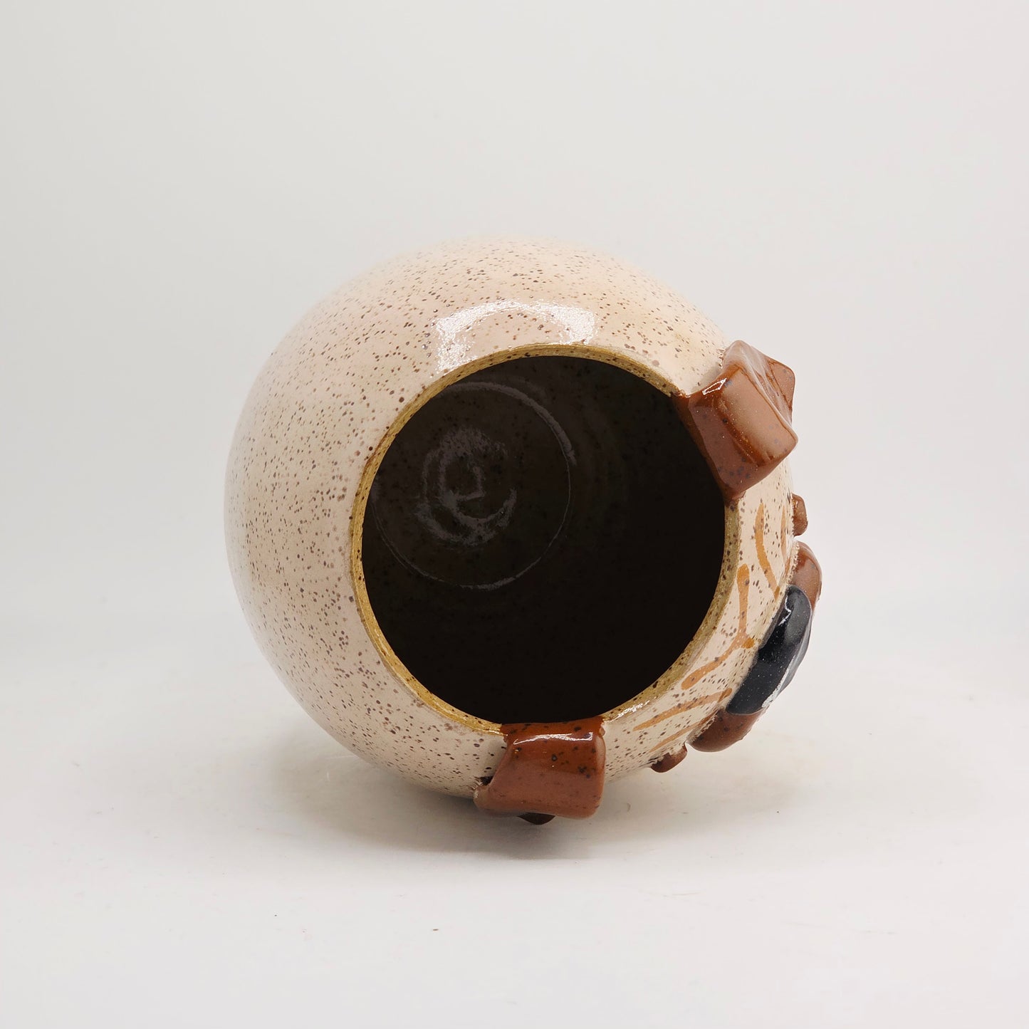 #43 Handmade stoneware vase 4.5x4