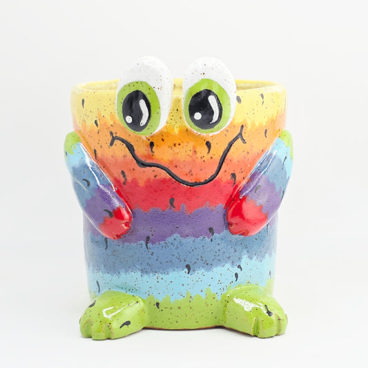 #38 Handmade stoneware planter / vase 4.5x4.5