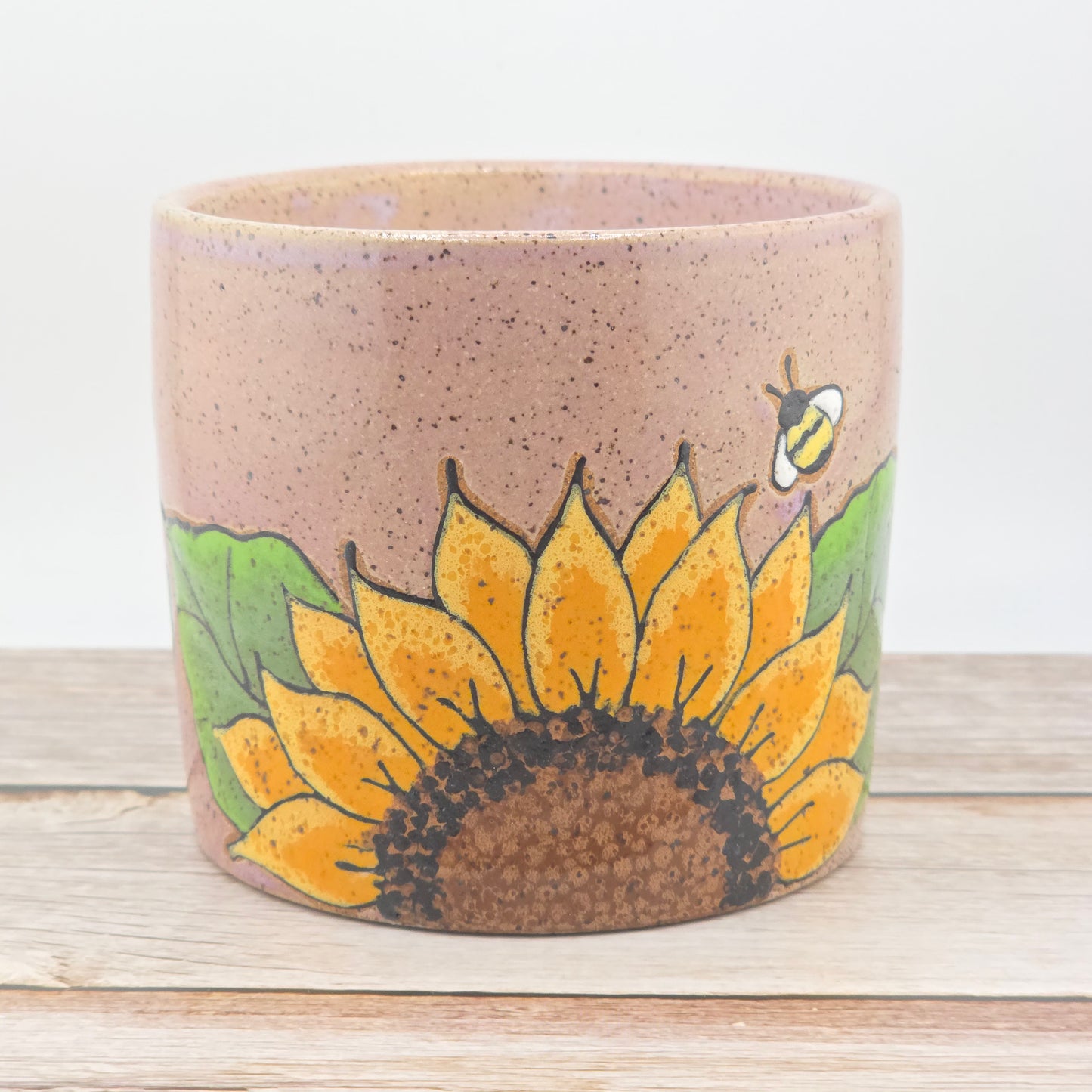 #25 Handmade stoneware candle - cinnamon spice