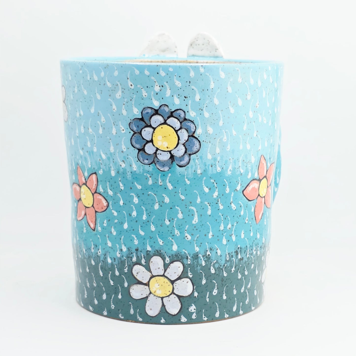 #40 Handmade stoneware planter / vase 6x5