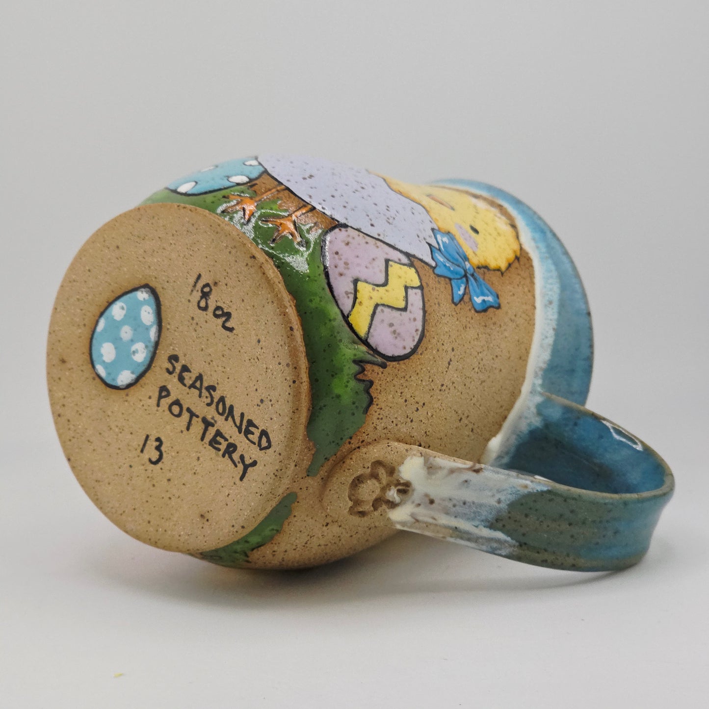 #13 Handmade stoneware Mug    18oz