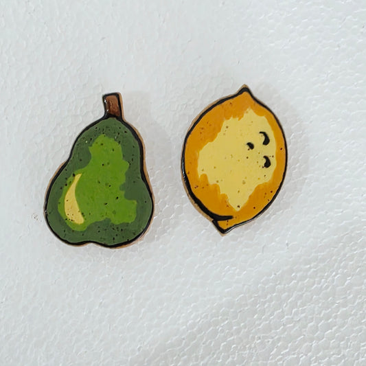 Handmade stoneware magnets *Shipping included