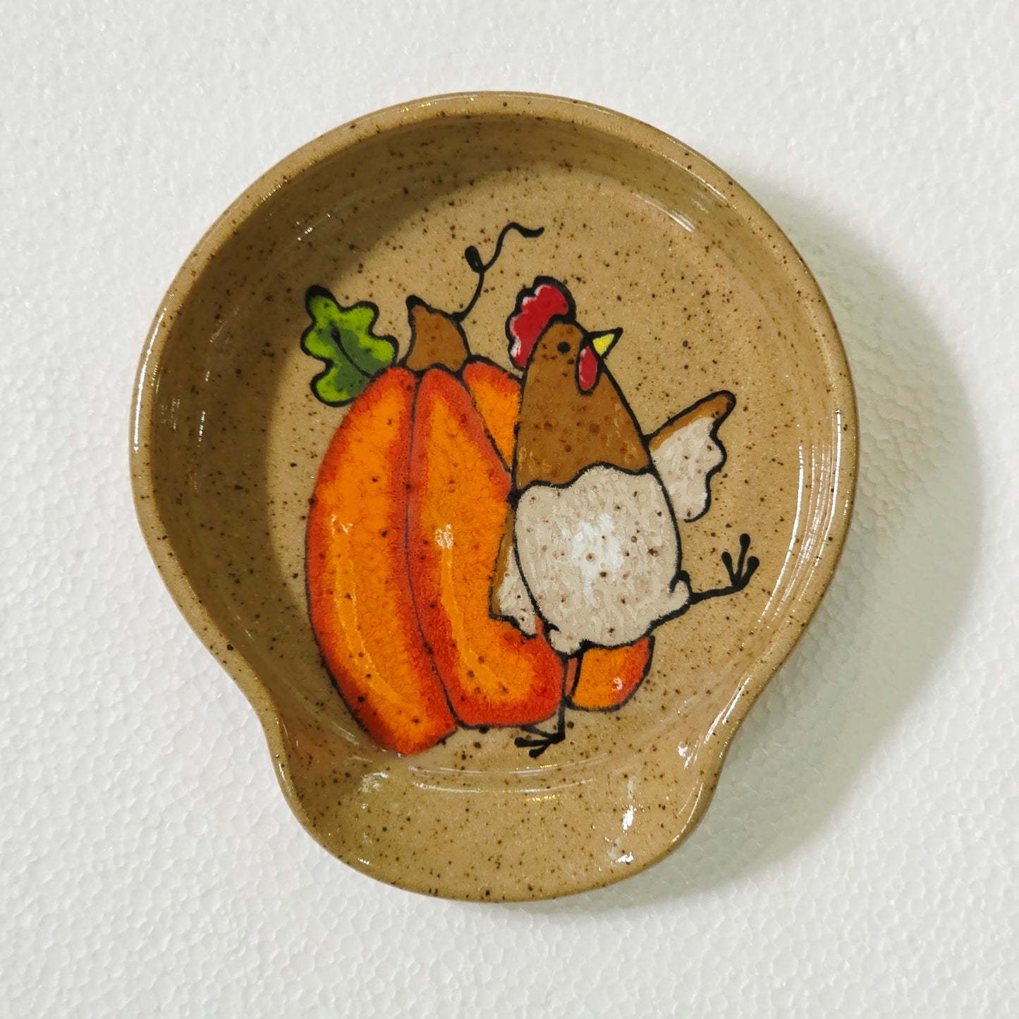 #46 Handmade stoneware spoonrest