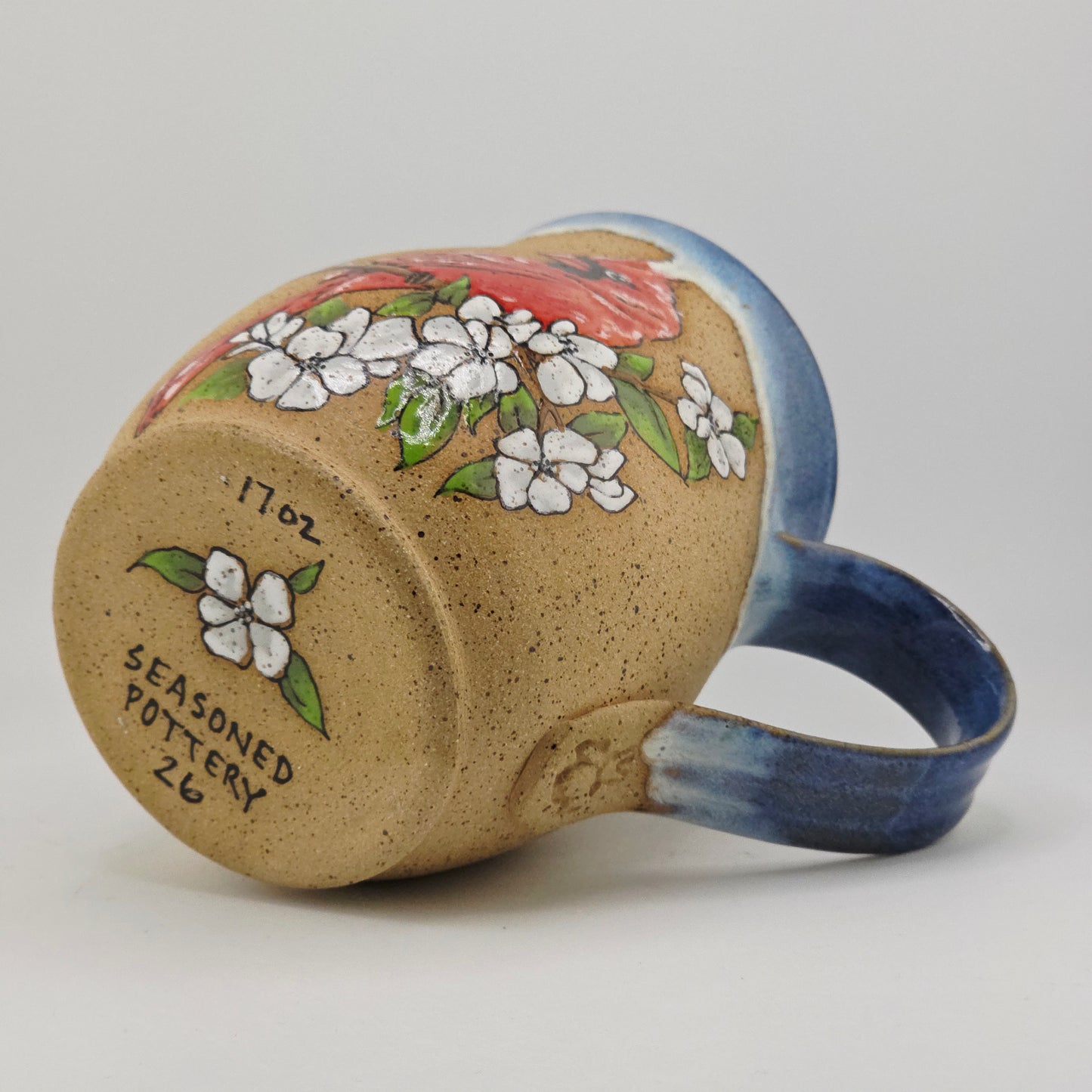 #026 Handmade stoneware mug 17oz