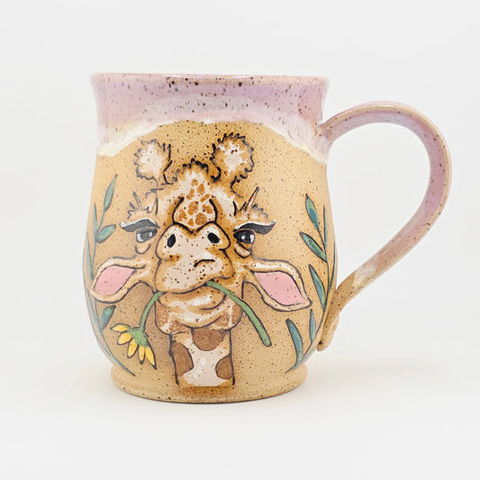 #11 Handmade stoneware mug 16-17 oz