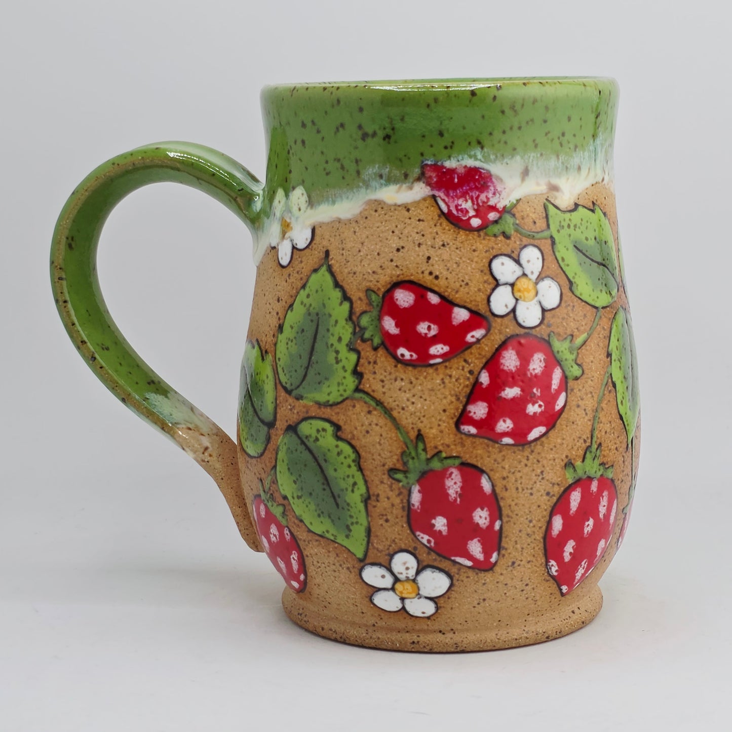 #08 Handmade stoneware Mug 17oz