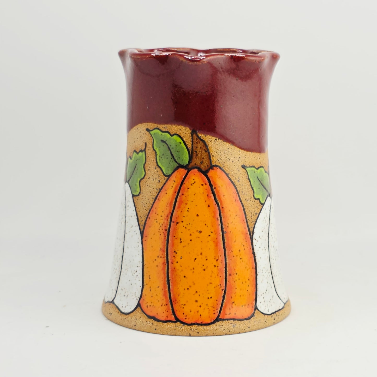 #43 Handmade stoneware bud vase