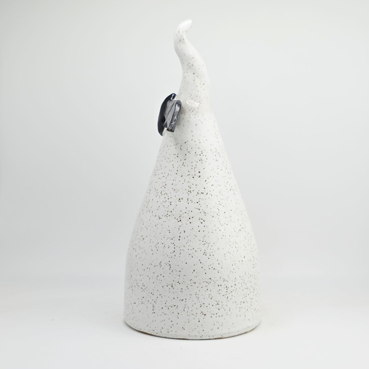 #36 Handmade stoneware ghost luminary 9"