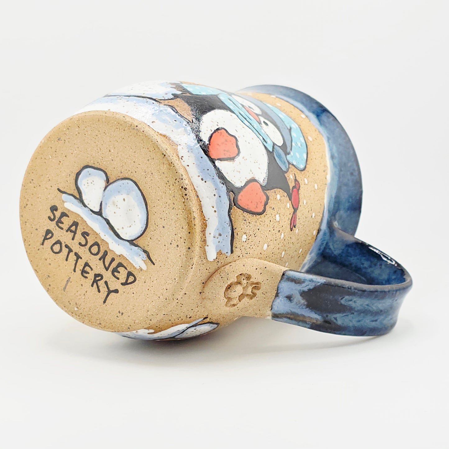 #01 Handmade stoneware mug 16-17 oz