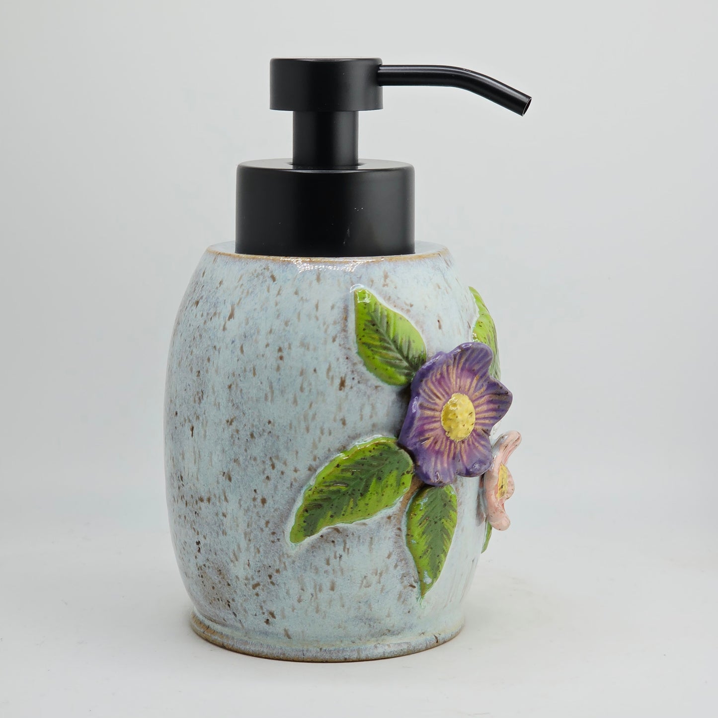 #33 Handmade stoneware soap dispenser
