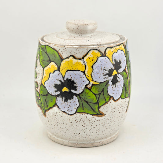 #143 Handmade stoneware jar