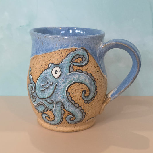 #113 Handmade stoneware mug 16oz