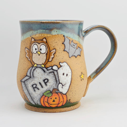 #13 Handmade stoneware Mug 17oz