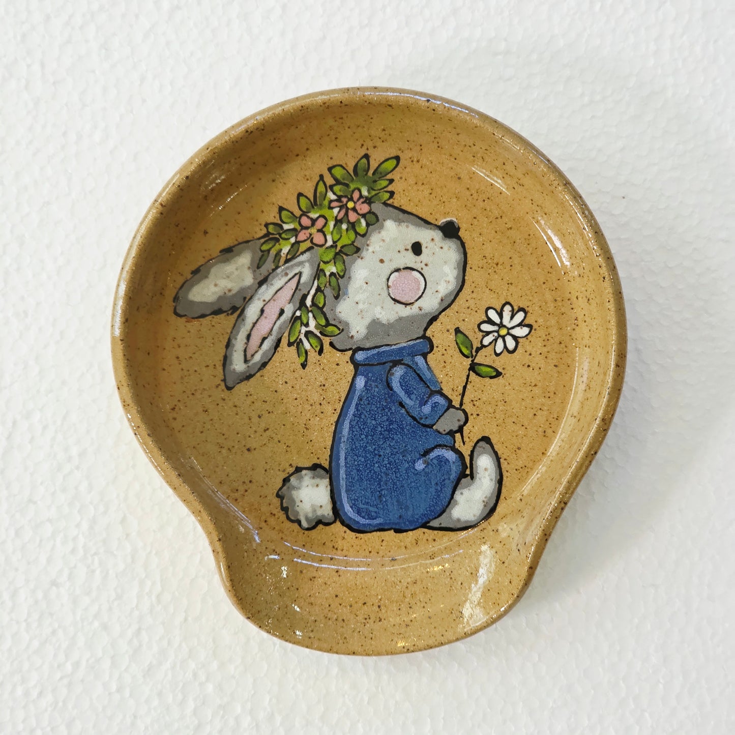 #45 Handmade stoneware spoonrest