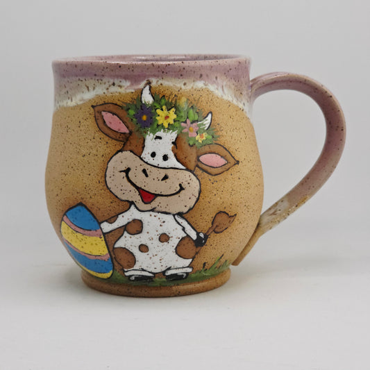 #13 Handmade stoneware Mug  15oz *oval rim discounted