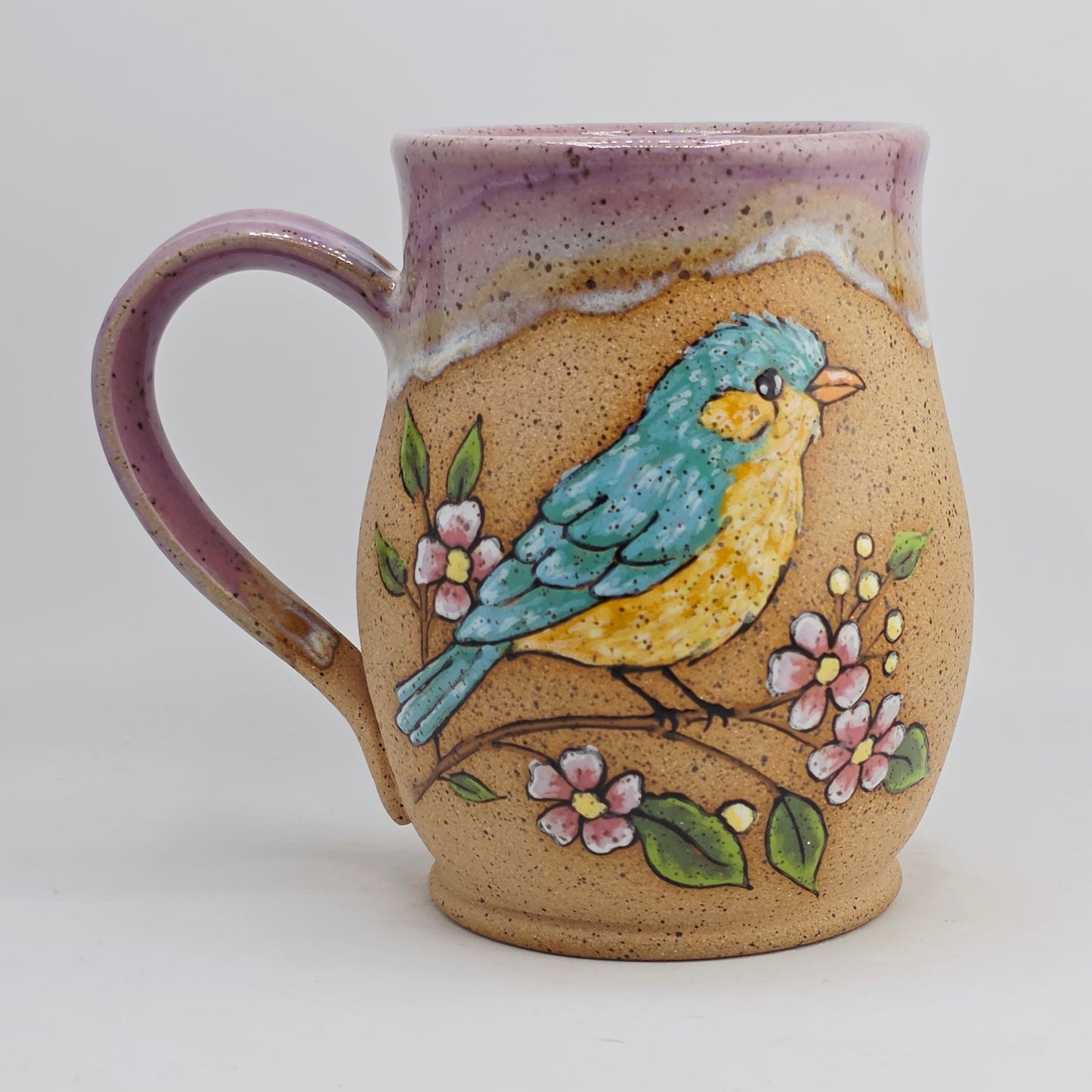 #001 Handmade stoneware Mug 17oz