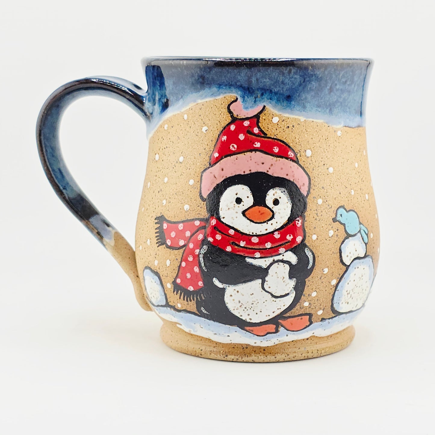 #01 Handmade stoneware mug 16-17 oz