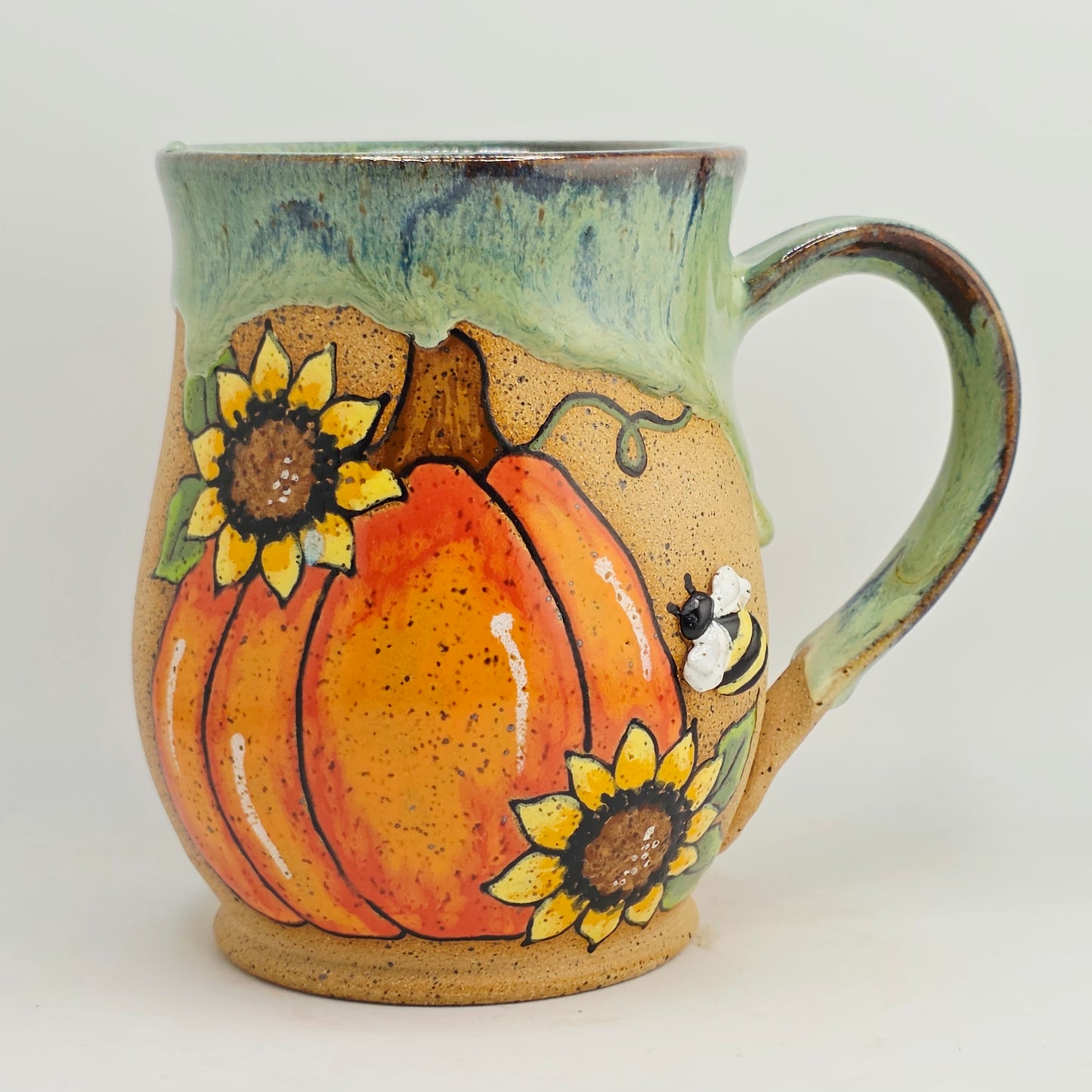 #09 Handmade stoneware Mug 18oz