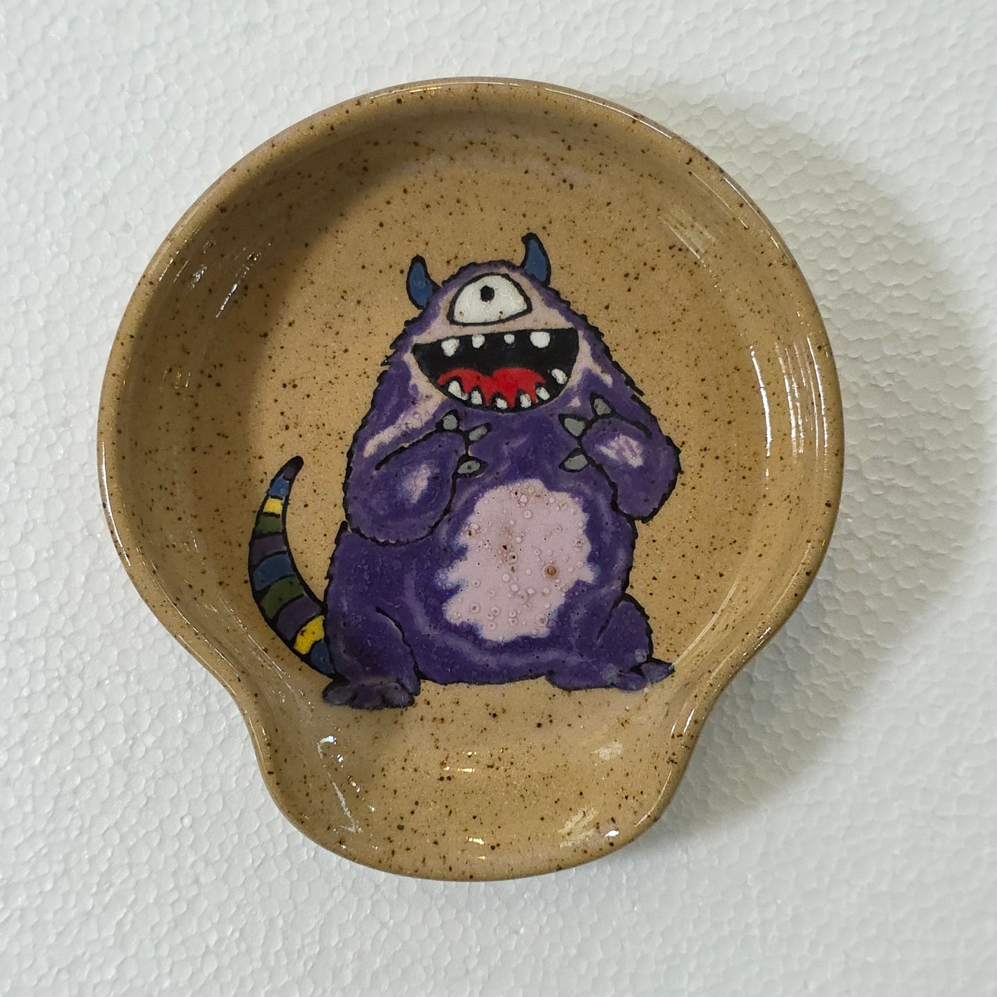 #138 Handmade stoneware spoonrest