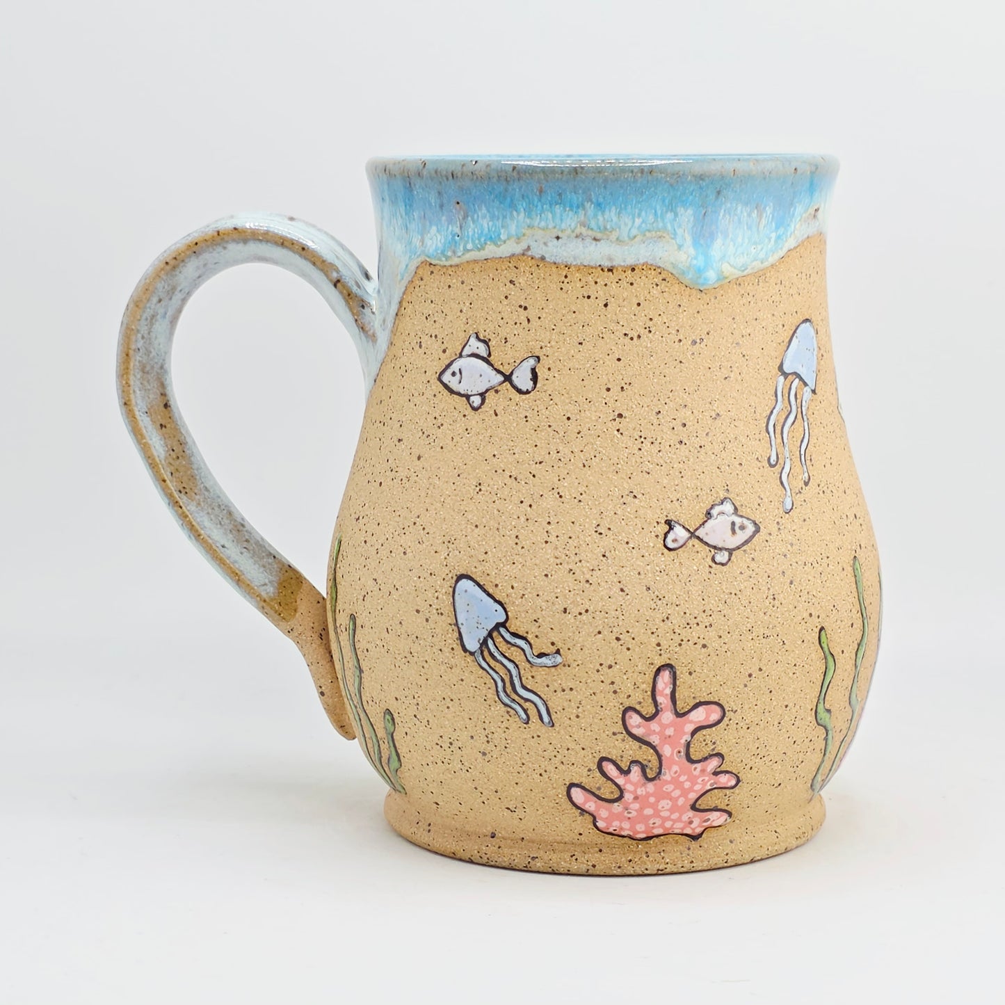 #10 Handmade stoneware Mug 17oz