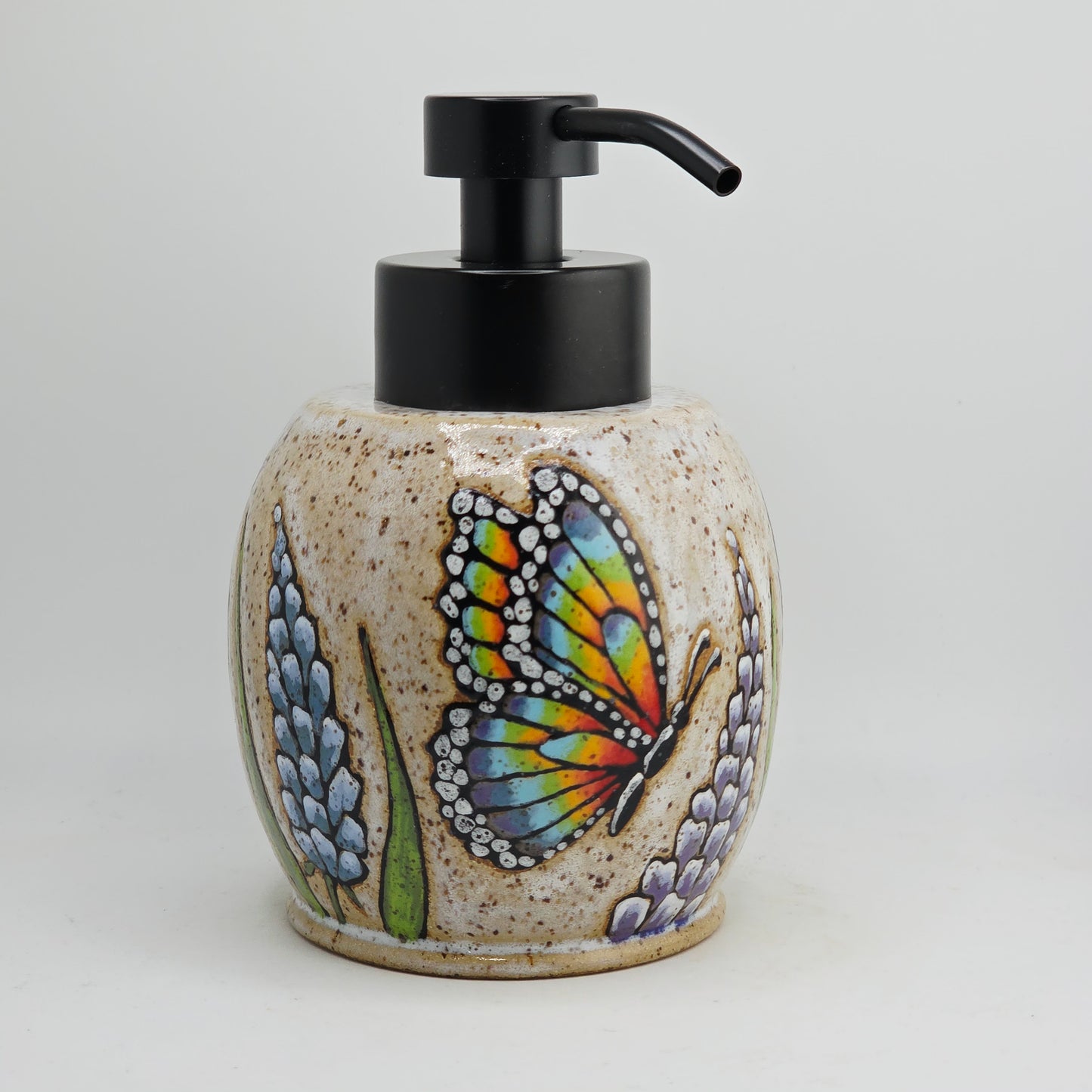 #34 Handmade stoneware soap dispenser