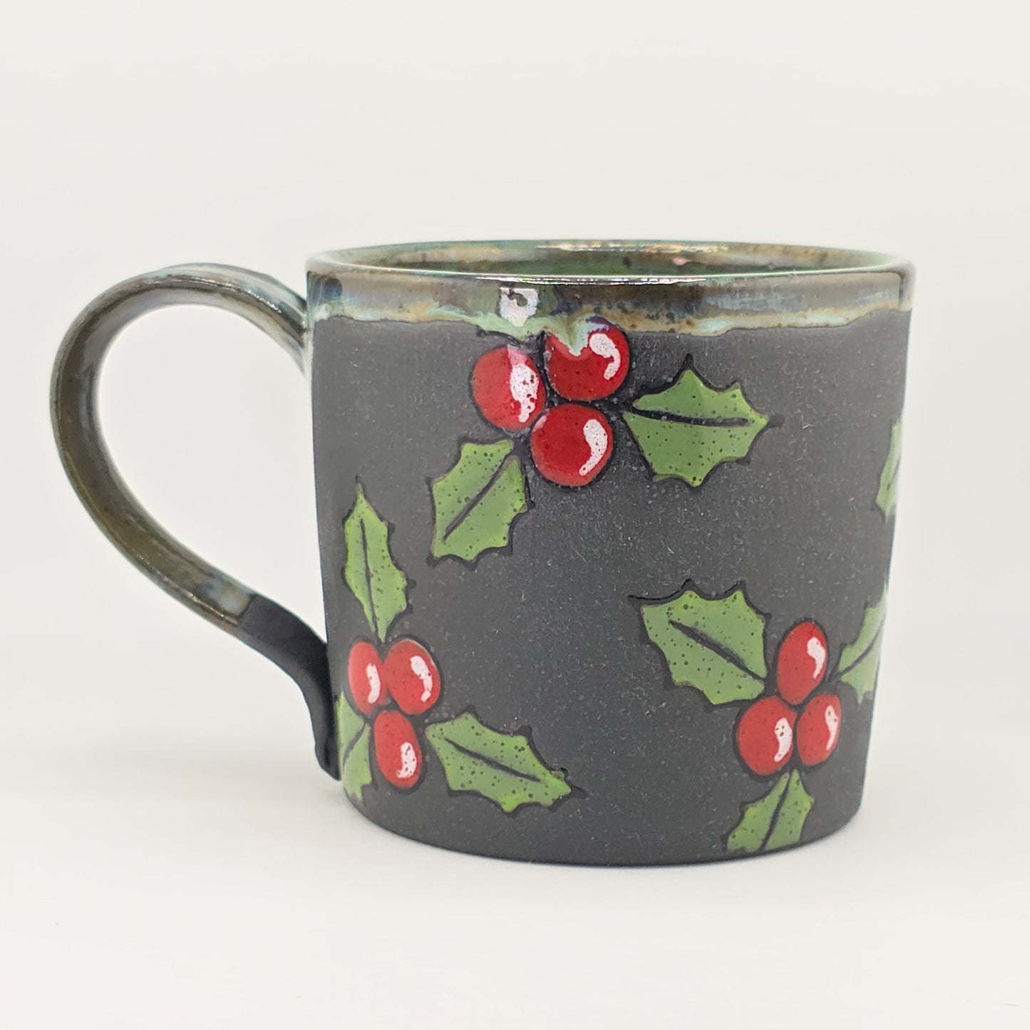 #13 Handmade stoneware mug 17 oz