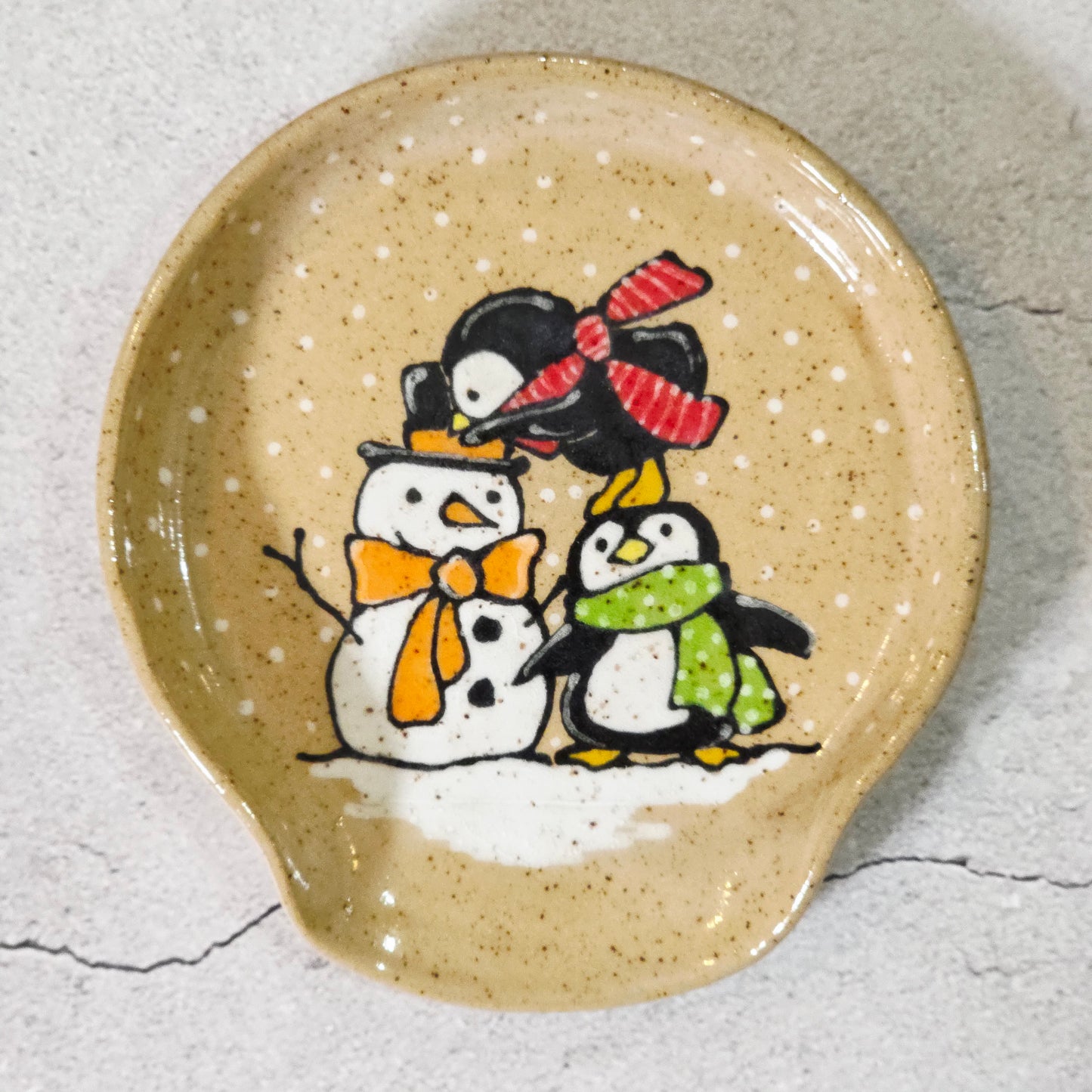 #33 Handmade stoneware spoonrest