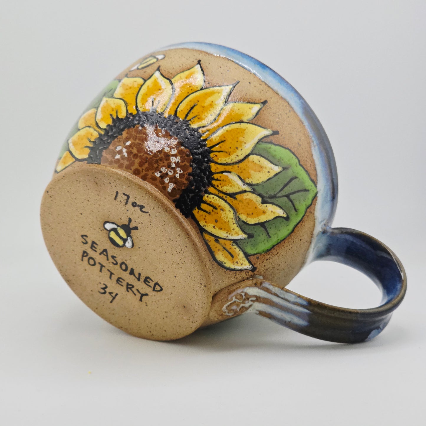 #34 Handmade stoneware Mug    17oz