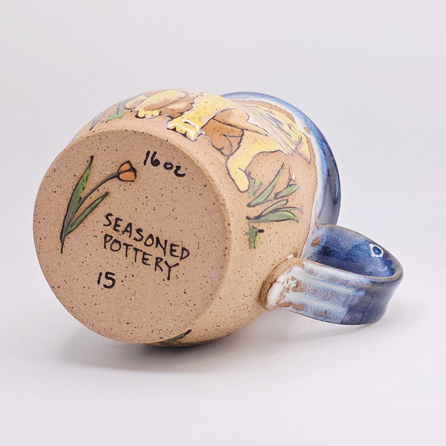 #15 Handmade stoneware Mug 16oz