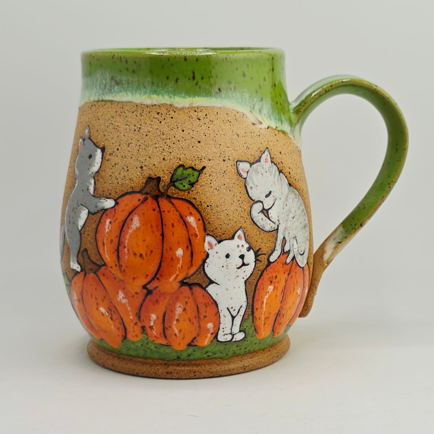 #19 Handmade stoneware Mug 17oz