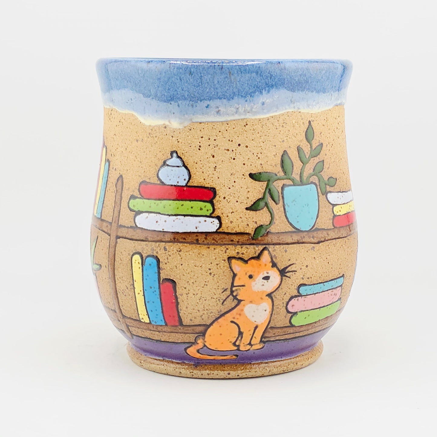 #07 Handmade stoneware mug 16-17 oz