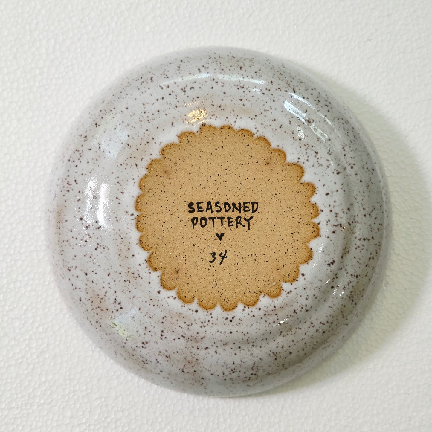 #34 Handmade stoneware bowl 7.5x2