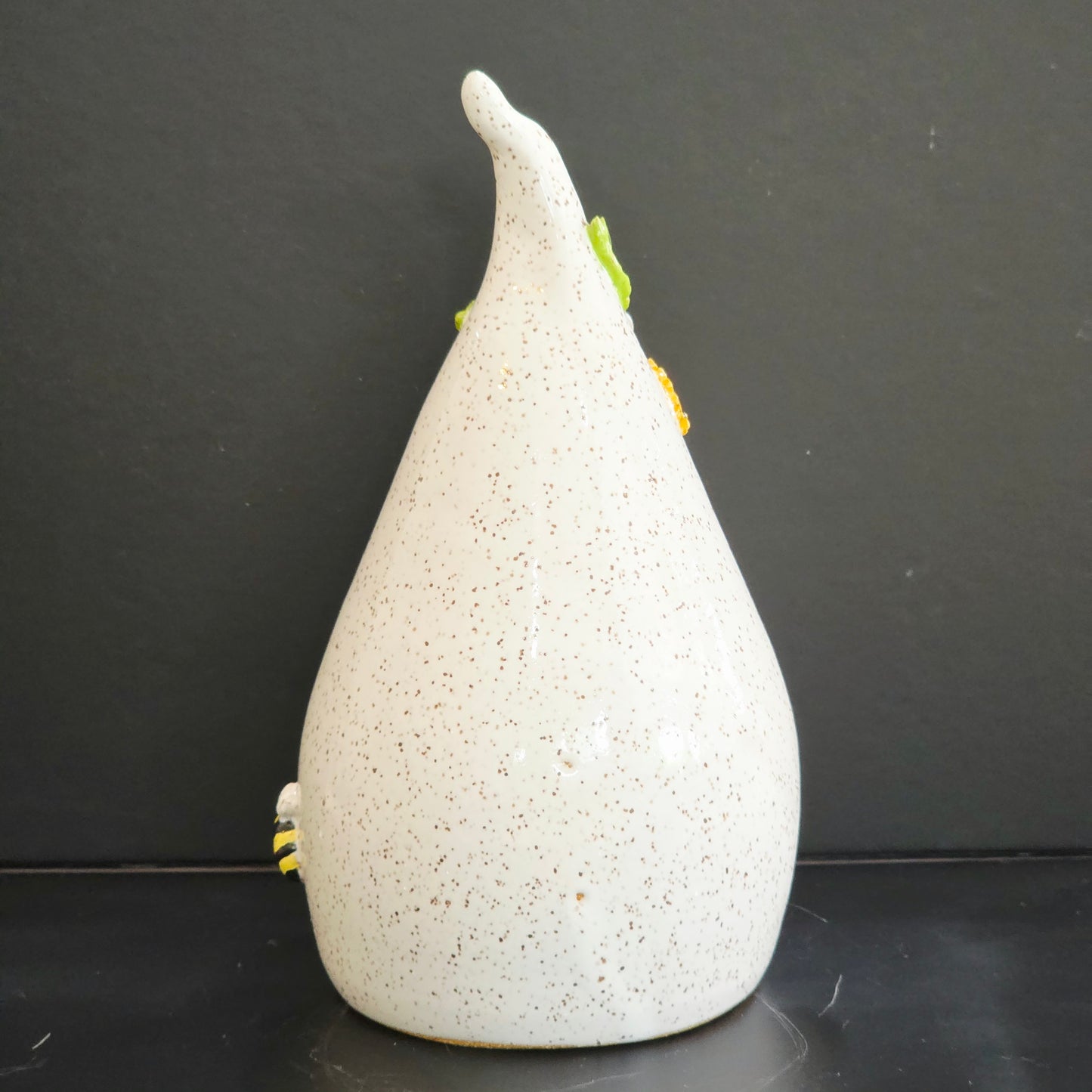 #25 Handmade stoneware small Ghost luminary 7"