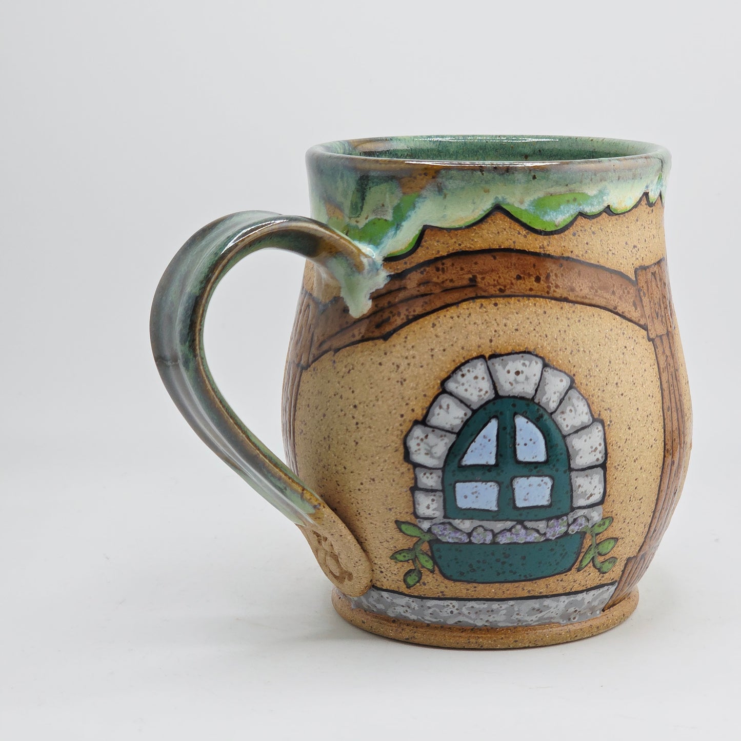 #23 Handmade stoneware Mug 18oz
