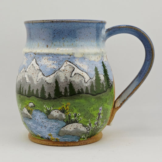 #17 Handmade stoneware mug 16oz