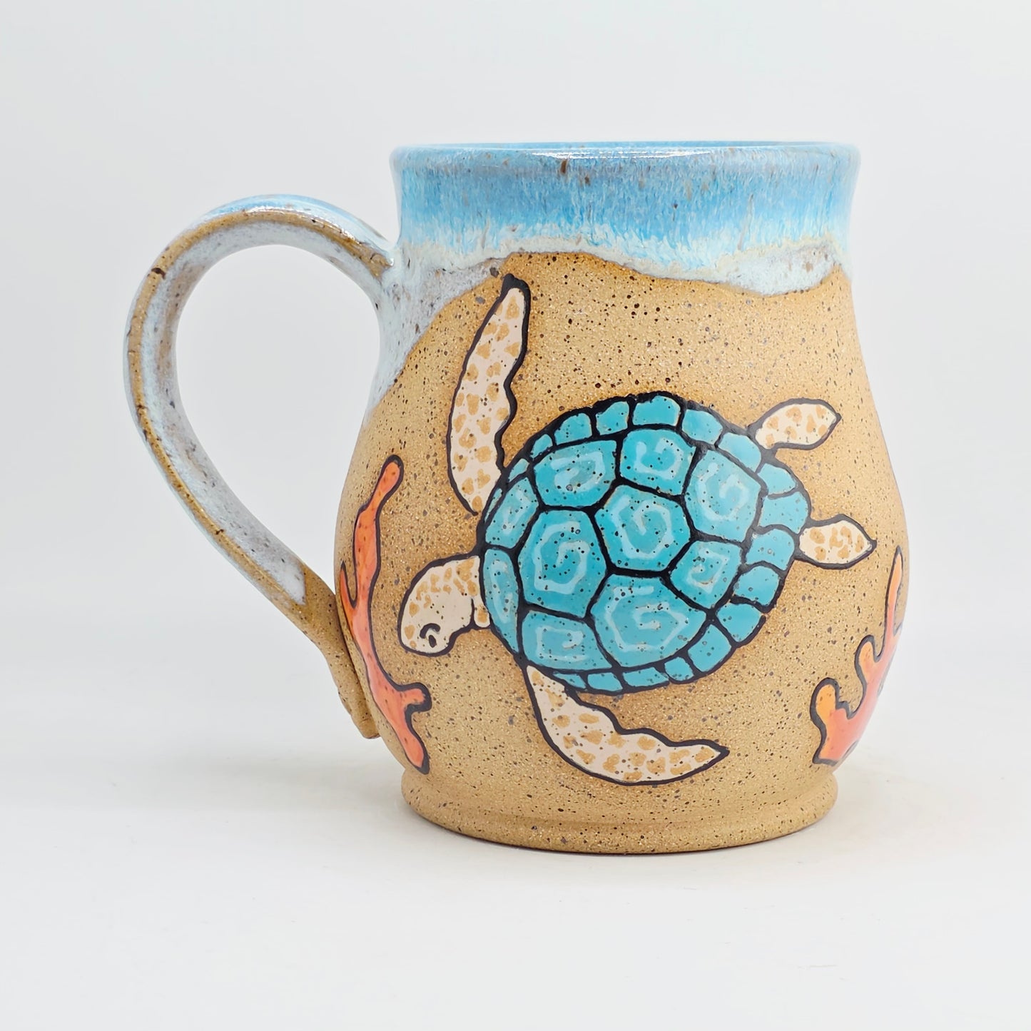 #09 Handmade stoneware Mug 16oz