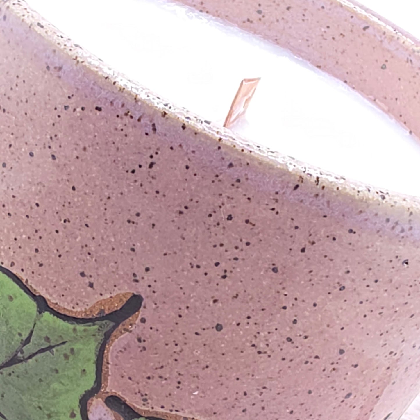 #25 Handmade stoneware candle - cinnamon spice