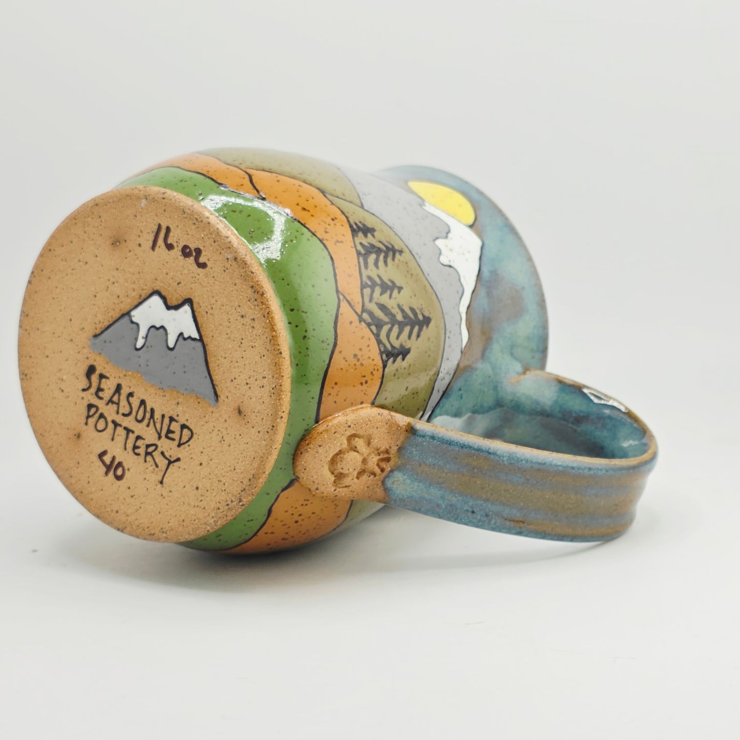 #40 Handmade stoneware Mug 16oz