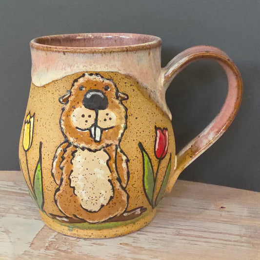 #112 Handmade stoneware mug 14oz