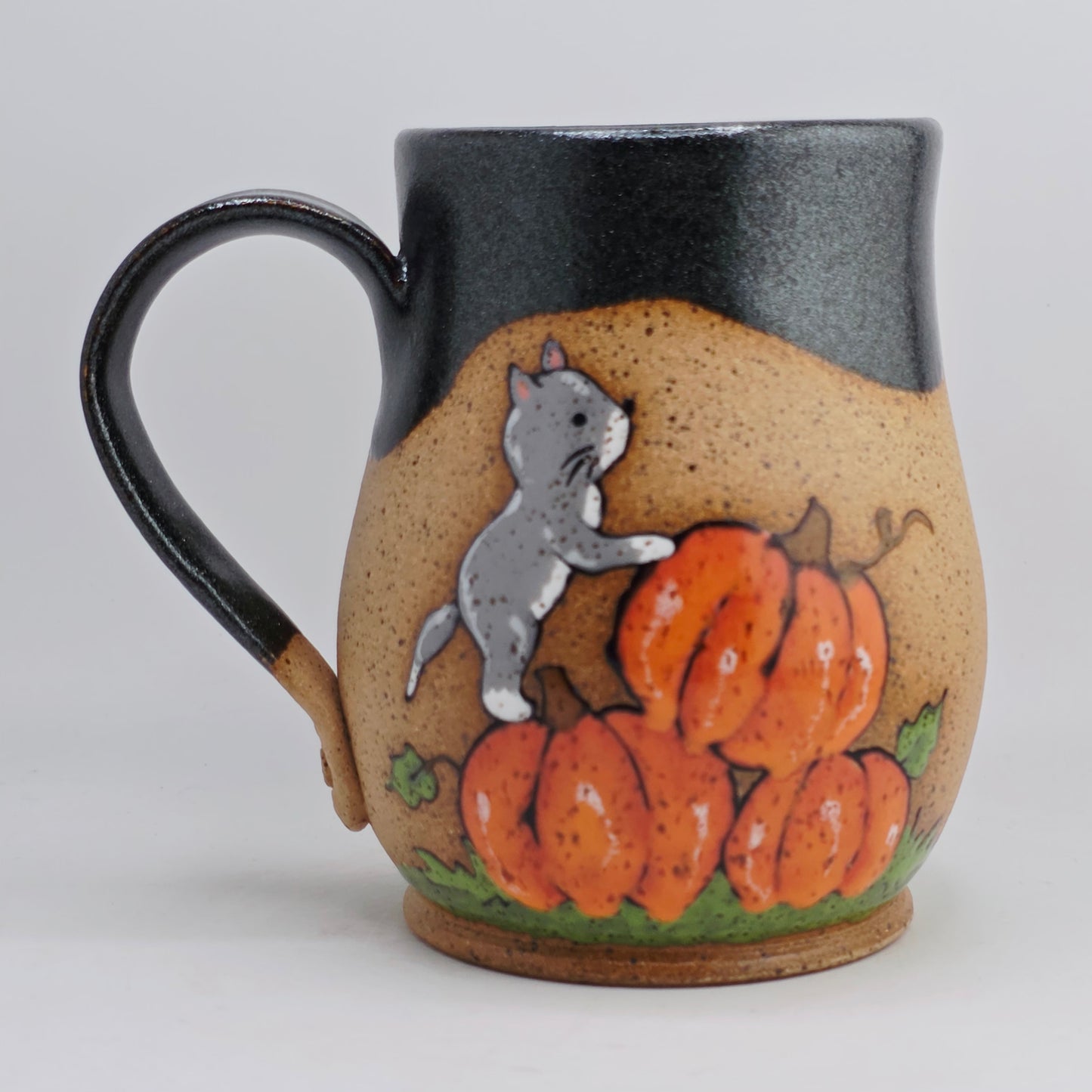 #18 Handmade stoneware Mug 17oz