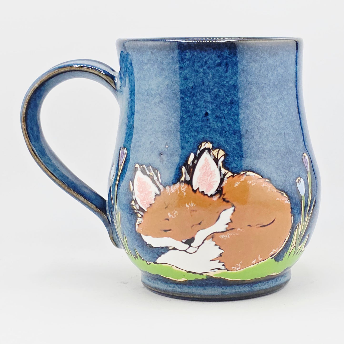 #14 Handmade stoneware mug 16-17 oz