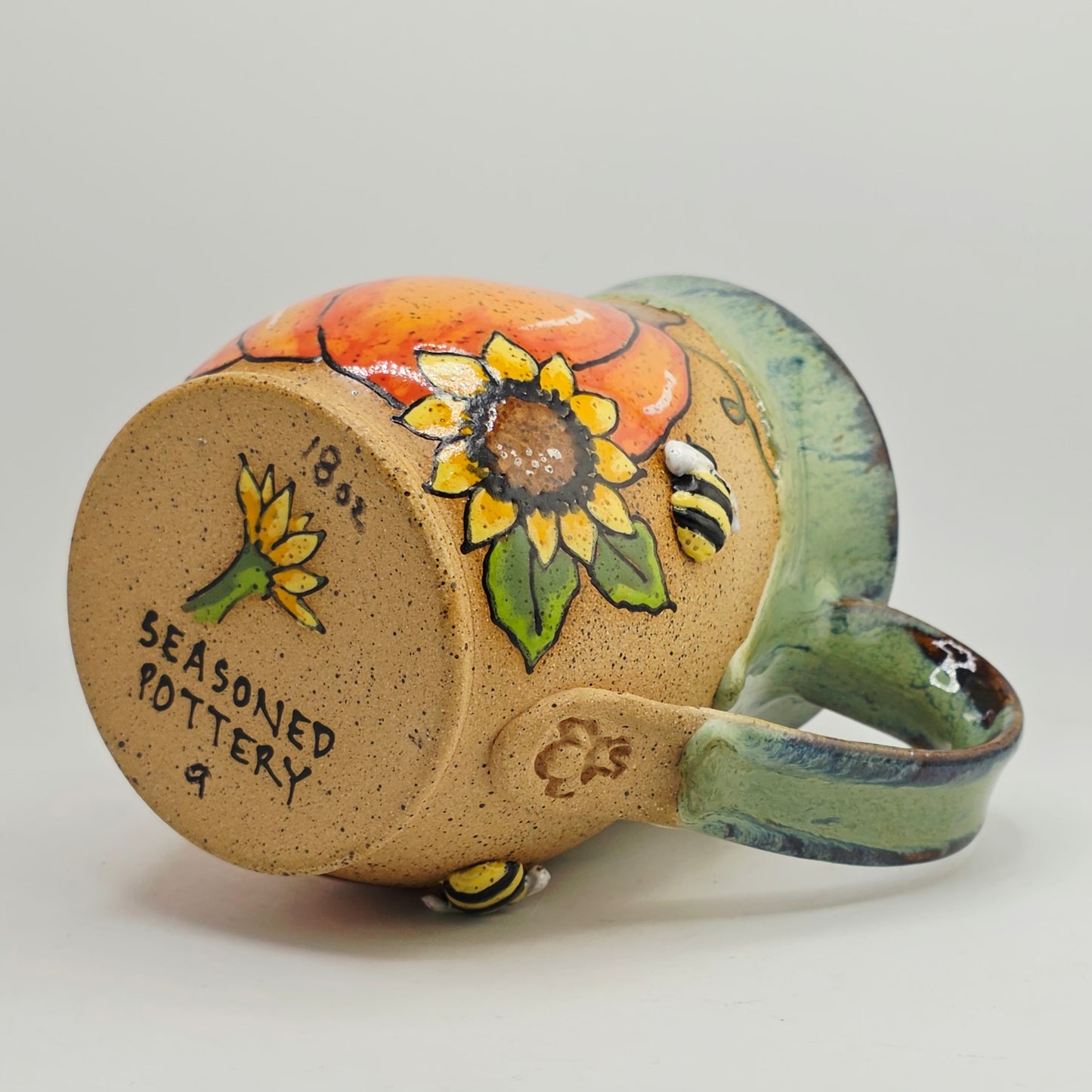 #09 Handmade stoneware Mug 18oz